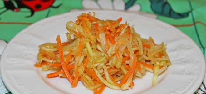 Салат из кабачка и моркови по-корейски