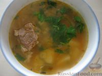 Фото к рецепту: Рисовый суп с мясом