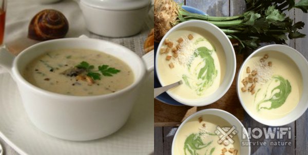 как приготовить суп с улитками