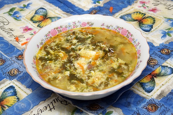 Щавелевый суп — 7 классических рецептов супа с яйцом этап 45