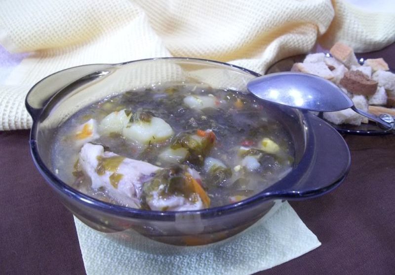 Щавелевый суп — 7 классических рецептов супа с яйцом этап 39