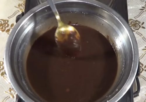 Рецепт шоколадной глазури из шоколада с желатином