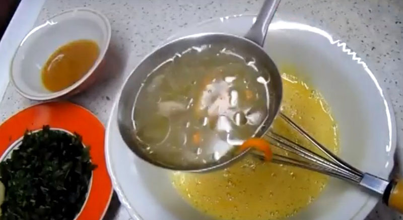 щавелевый суп с грибами