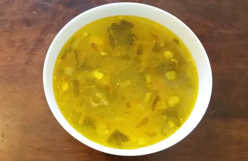 щавелевый суп с рисом