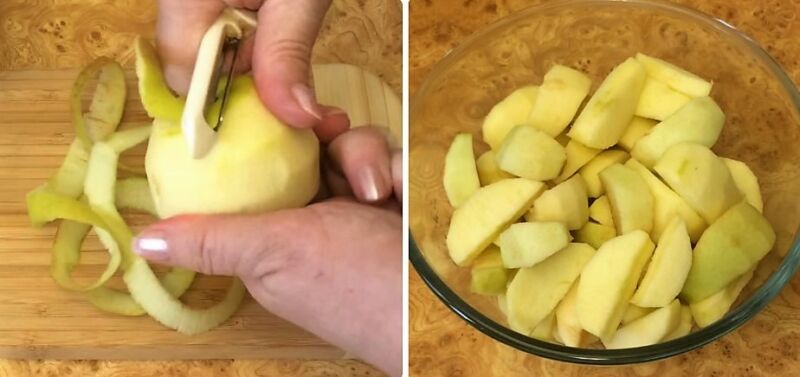 варенье из яблок дольками прозрачное быстро