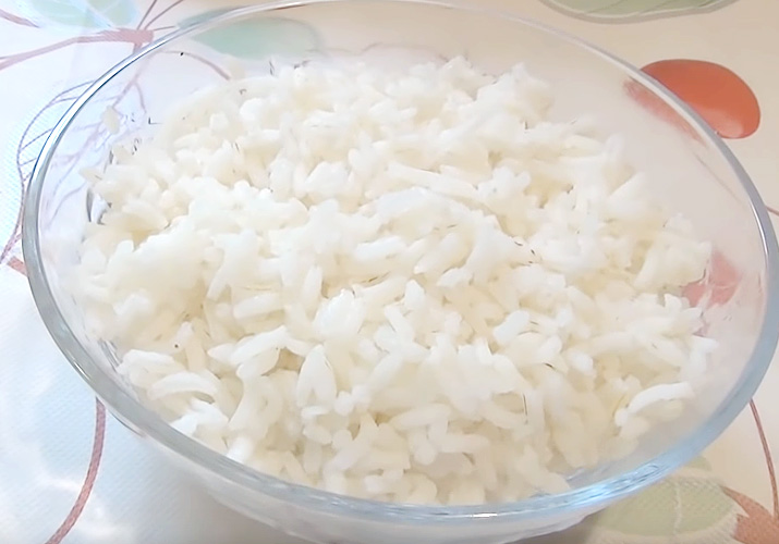 отварной рис для блинчиков с мясом и рисом