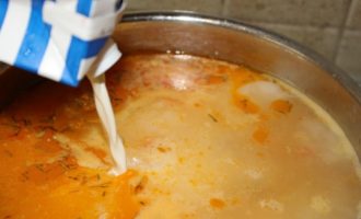Суп из семги со сливками