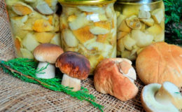 Маринованные белые грибы – классический рецепт